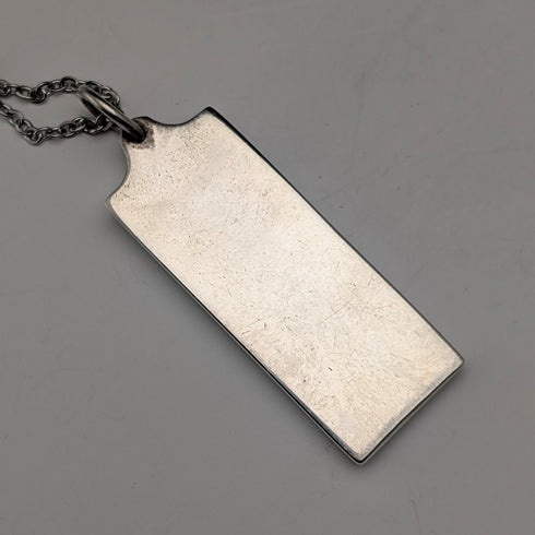 1977年 英国 純銀製 ジュビリーインゴットペンダント28g ネックレス付 MPM